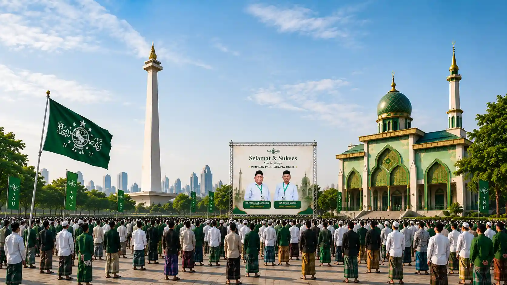 Kebersamaan pengurus dan warga PCNU Pengurus Cabang Kabupaten Aceh Besar